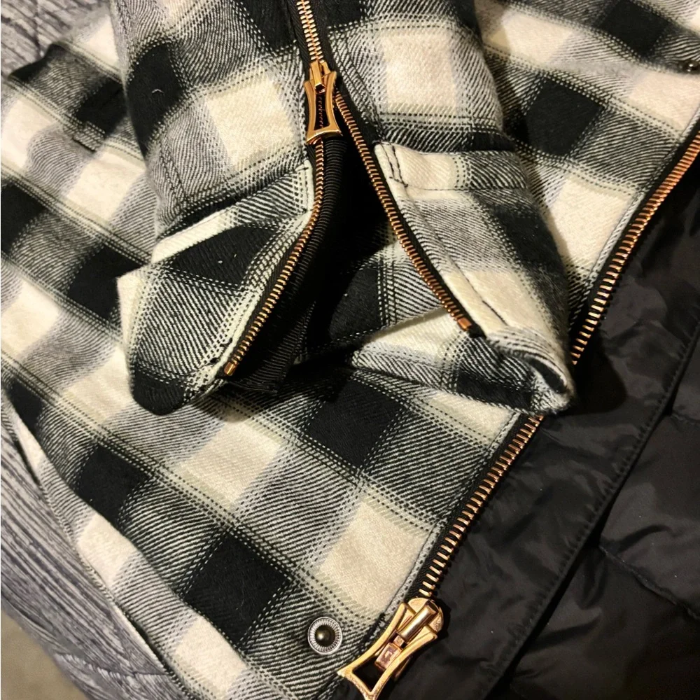 Kit and Ace Black and White Plaid Jacket with PREMIUM Rose Gold hardware - Picture 5 of 11